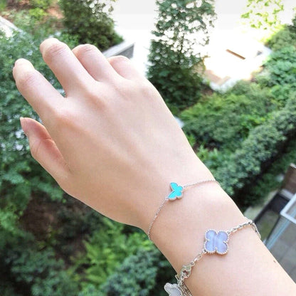 [Plus&Max]BUTTERFLY TURQUOISE BUTTERFLY BRACELET SILVER