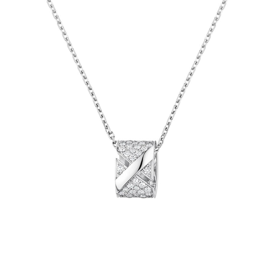 [Plus&Max]LIENS EVIDENCE DIAMOND PAVED NECKLACE