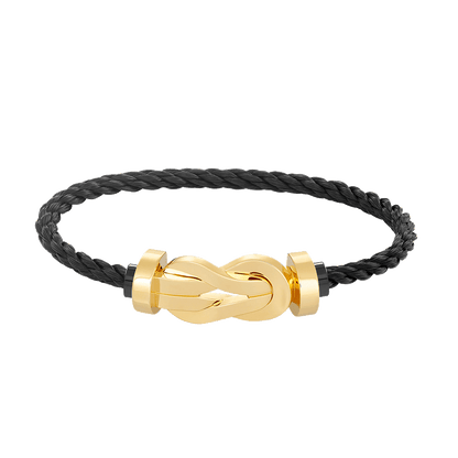 [Plus&Max]CHANCE LARGE 8 FIGURE BUCKLE NO DIAMOND BRACELET GOLD