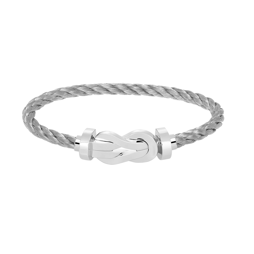 [Plus&Max]CHANCE LARGE 8 FIGURE BUCKLE NO DIAMOND BRACELET SILVER