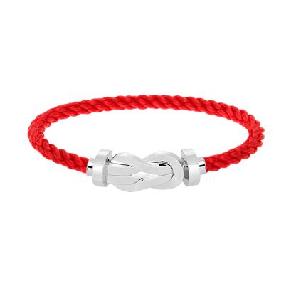 [Plus&Max]CHANCE LARGE 8 FIGURE BUCKLE NO DIAMOND BRACELET SILVER
