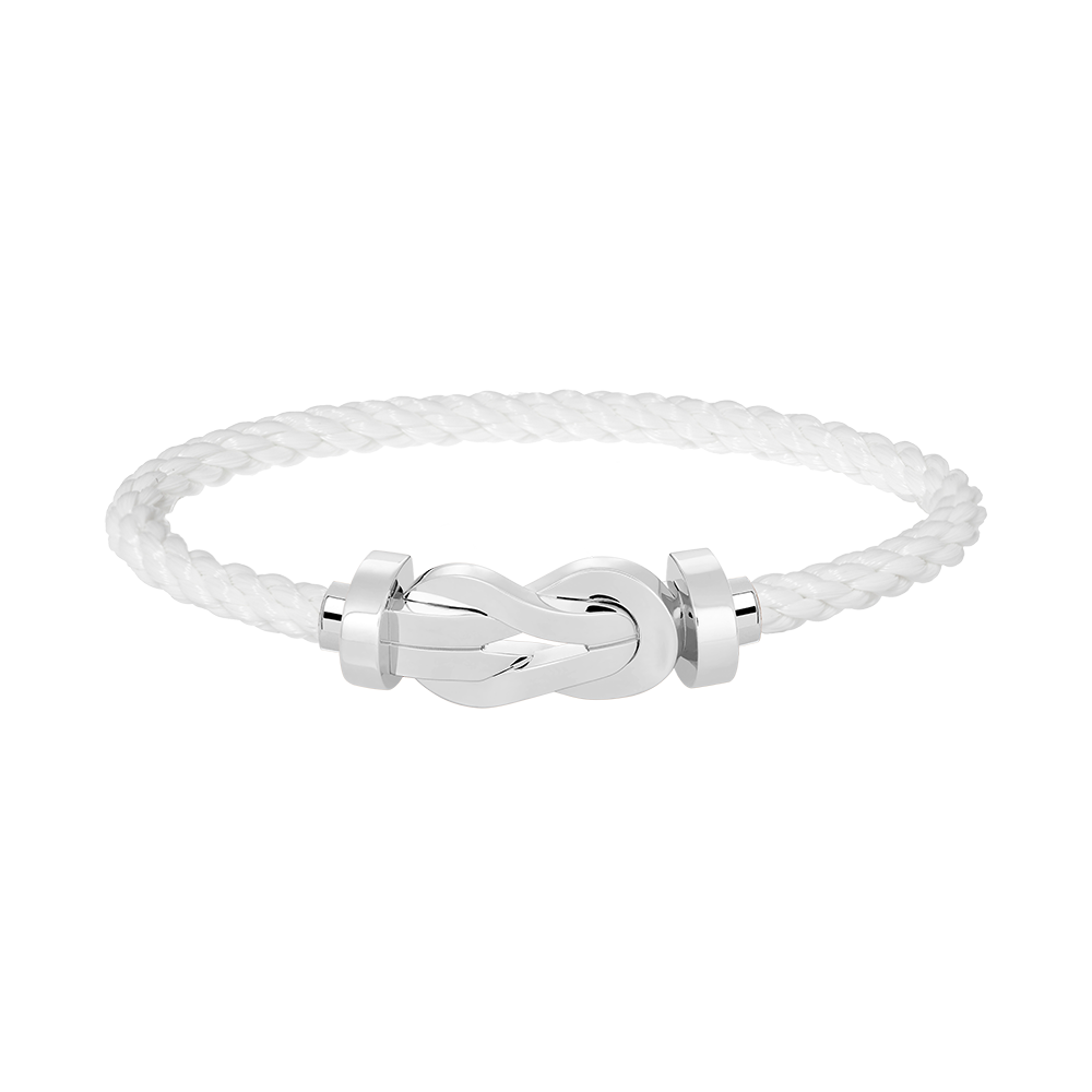 [Plus&Max]CHANCE LARGE 8 FIGURE BUCKLE NO DIAMOND BRACELET SILVER