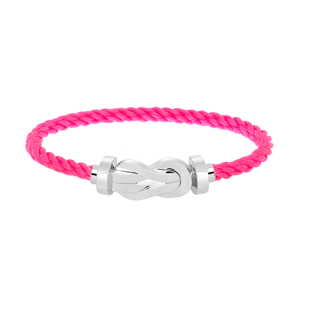 [Plus&Max]CHANCE LARGE 8 FIGURE BUCKLE NO DIAMOND BRACELET SILVER