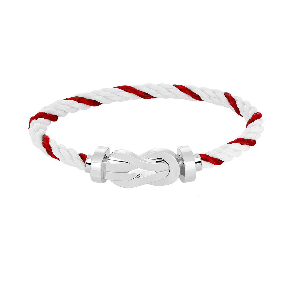 [Plus&Max]CHANCE LARGE 8 FIGURE BUCKLE NO DIAMOND BRACELET SILVER