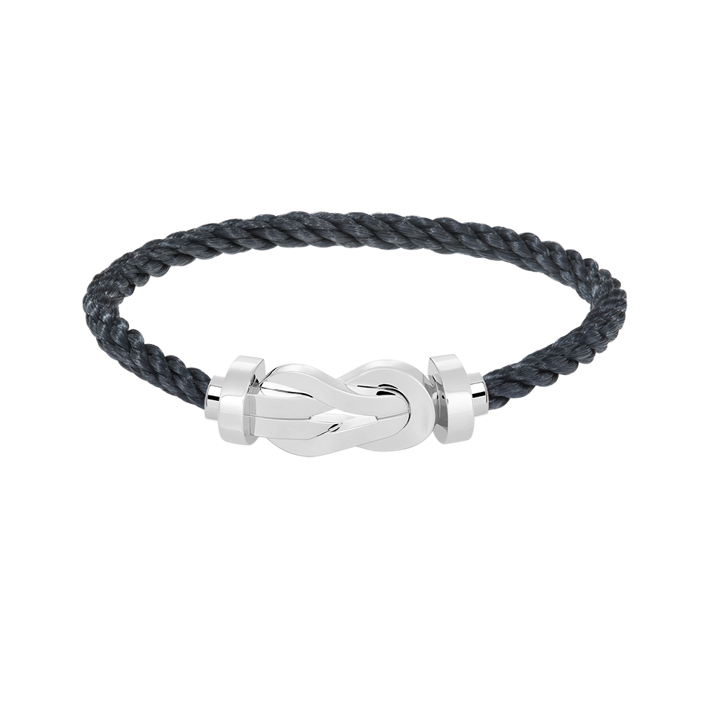[Plus&Max]CHANCE LARGE 8 FIGURE BUCKLE NO DIAMOND BRACELET SILVER