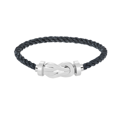 [Plus&Max]CHANCE LARGE 8 FIGURE BUCKLE NO DIAMOND BRACELET SILVER