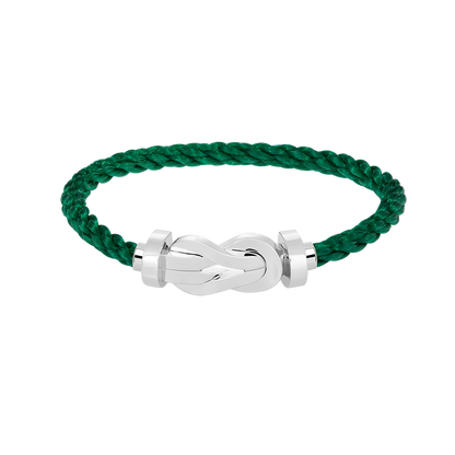 [Plus&Max]CHANCE LARGE 8 FIGURE BUCKLE NO DIAMOND BRACELET SILVER