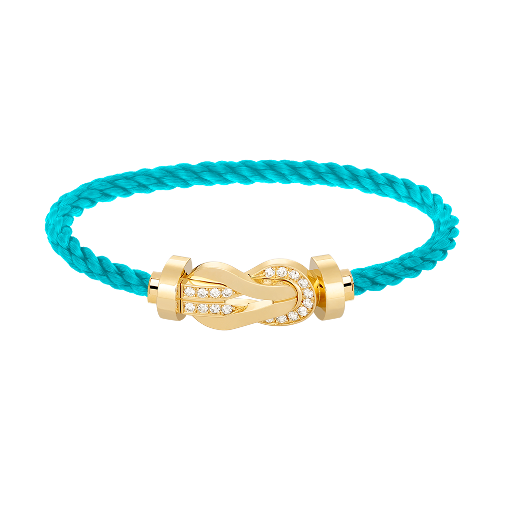 [Plus&Max]CHANCE LARGE 8 FIGURE BUCKLE HALF DIAMOND BRACELET GOLD