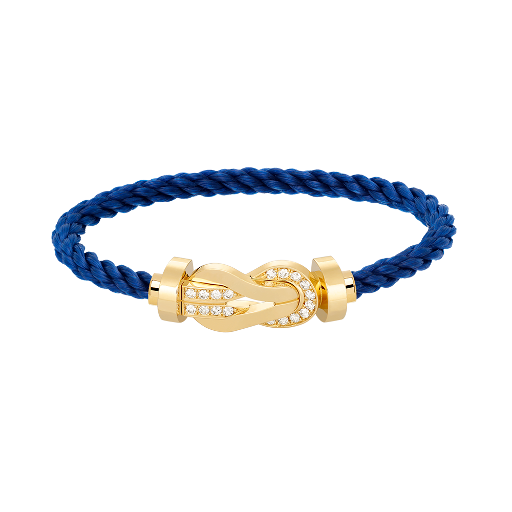 [Plus&Max]CHANCE LARGE 8 FIGURE BUCKLE HALF DIAMOND BRACELET GOLD
