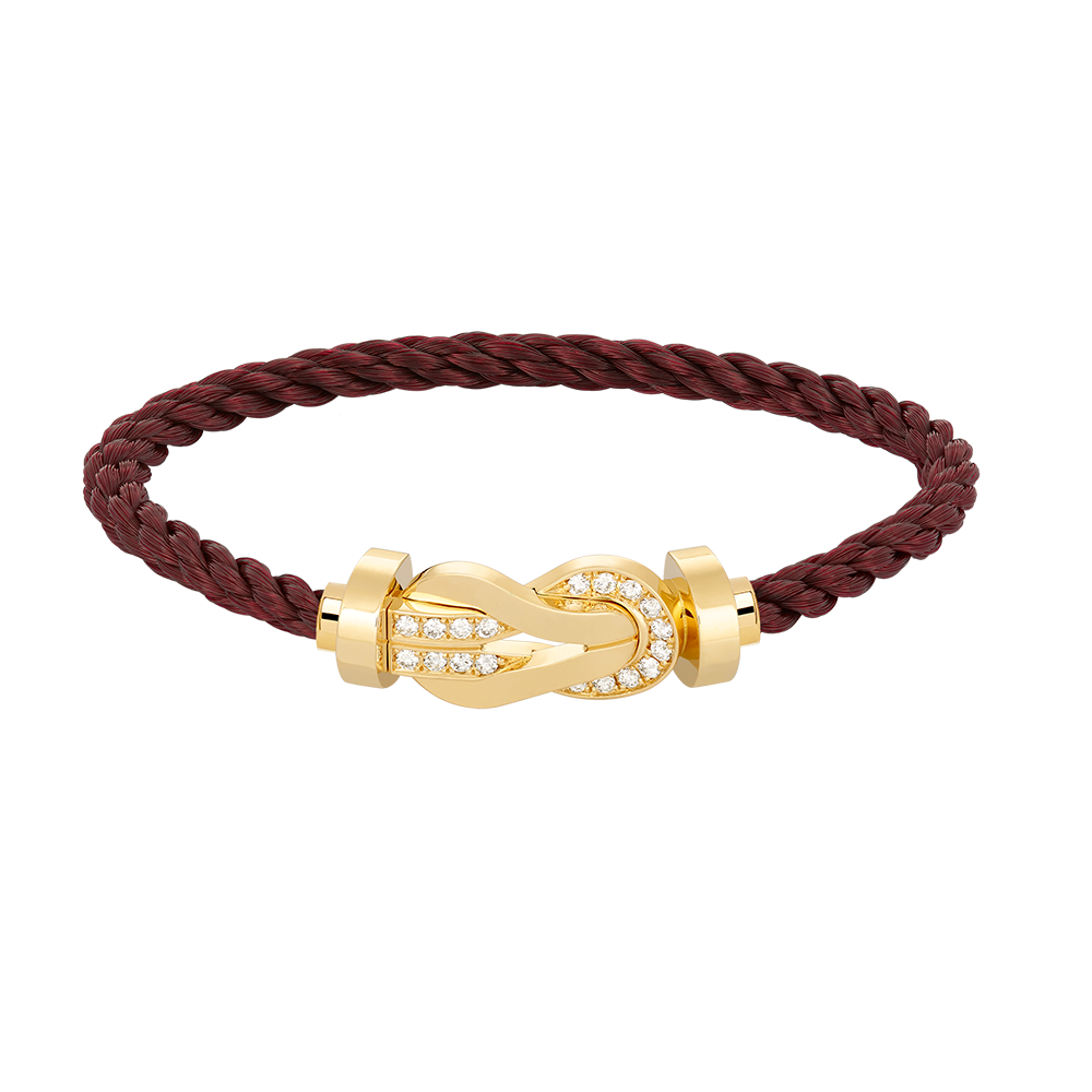 [Plus&Max]CHANCE LARGE 8 FIGURE BUCKLE HALF DIAMOND BRACELET GOLD