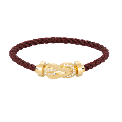 [Plus&Max]CHANCE LARGE 8 FIGURE BUCKLE HALF DIAMOND BRACELET GOLD