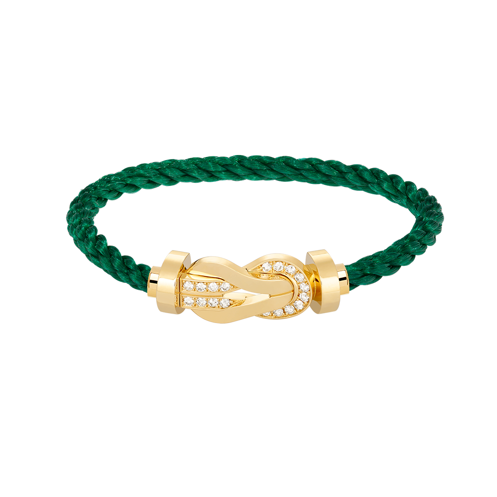 [Plus&Max]CHANCE LARGE 8 FIGURE BUCKLE HALF DIAMOND BRACELET GOLD
