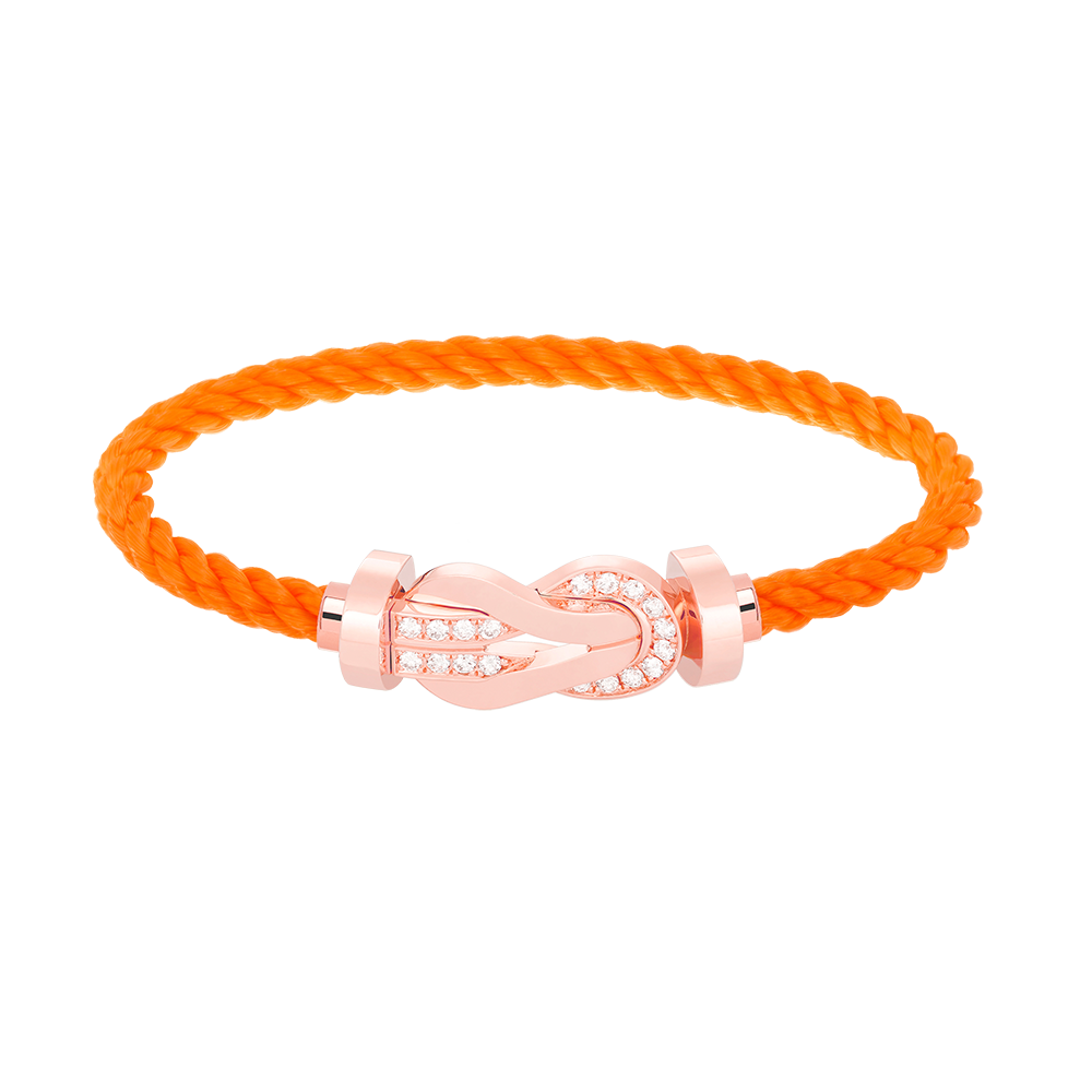 [Plus&Max]CHANCE LARGE 8 FIGURE BUCKLE HALF DIAMOND BRACELET ROSE GOLD