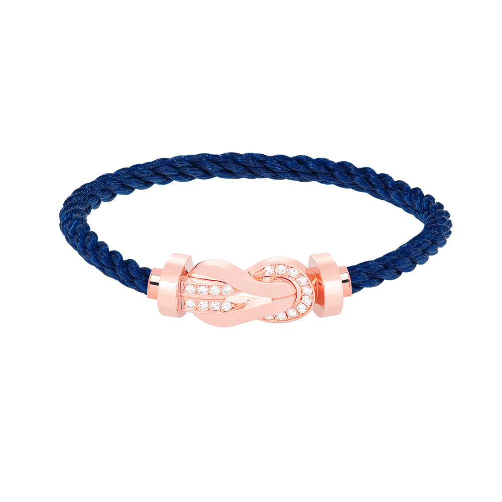 [Plus&Max]CHANCE LARGE 8 FIGURE BUCKLE HALF DIAMOND BRACELET ROSE GOLD