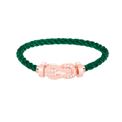 [Plus&Max]CHANCE LARGE 8 FIGURE BUCKLE HALF DIAMOND BRACELET ROSE GOLD