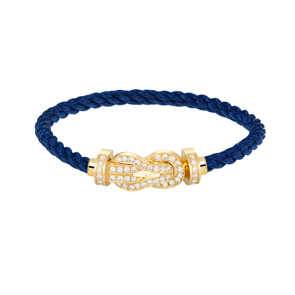 [Plus&Max]CHANCE LARGE 8 FIGURE BUCKLE FULLDIAMOND BRACELET GOLD