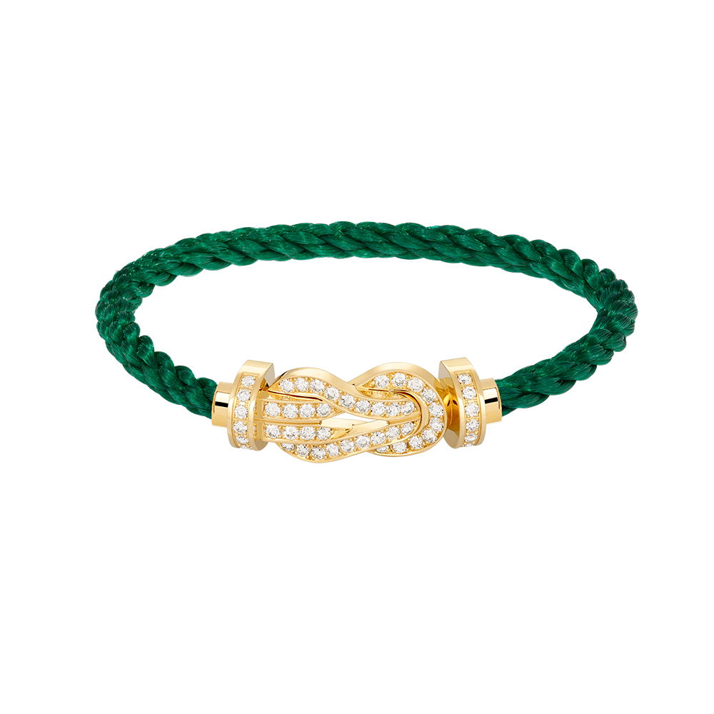 [Plus&Max]CHANCE LARGE 8 FIGURE BUCKLE FULLDIAMOND BRACELET GOLD