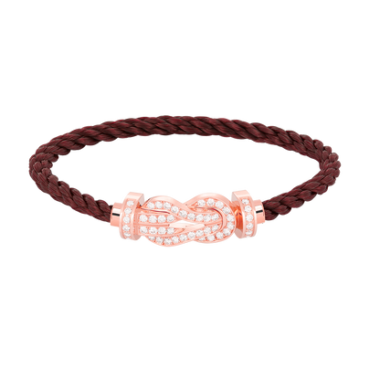 [Plus&Max]CHANCE LARGE 8 FIGURE BUCKLE FULL DIAMOND BRACELET ROSE GOLD