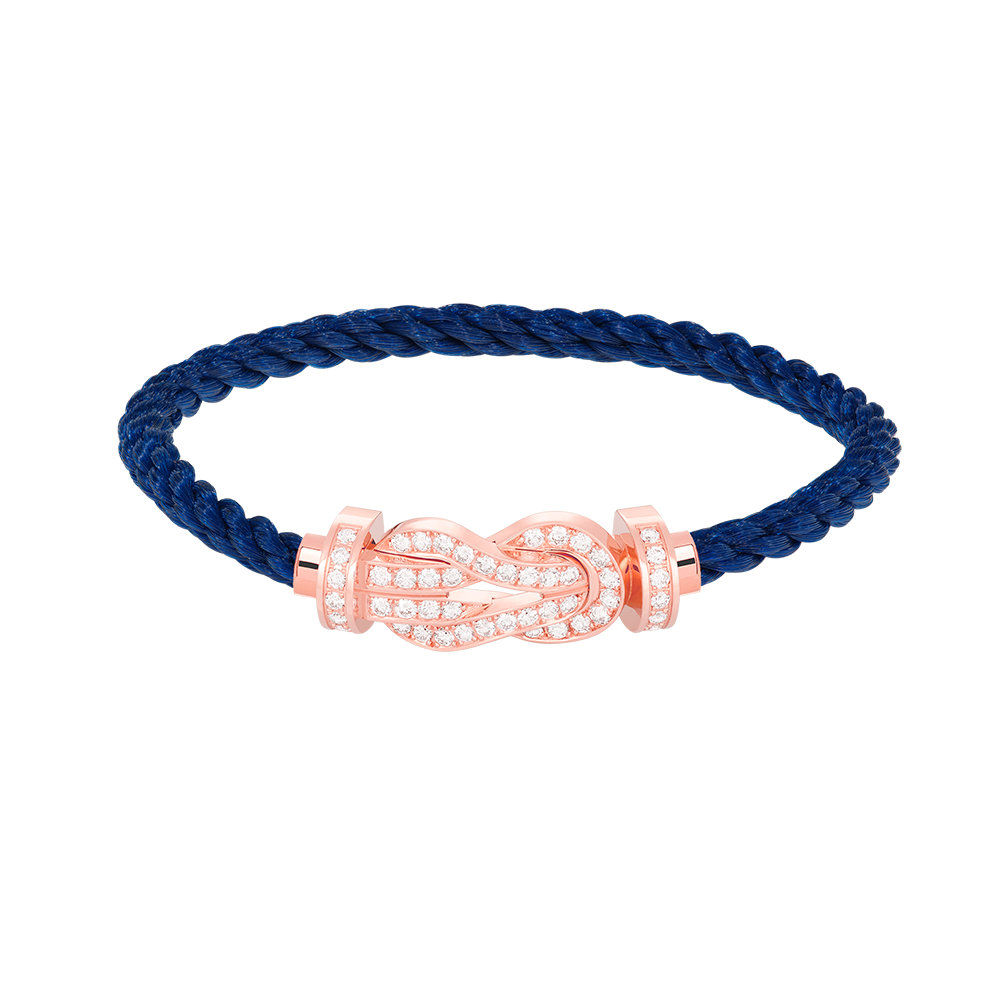 [Plus&Max]CHANCE LARGE 8 FIGURE BUCKLE FULL DIAMOND BRACELET ROSE GOLD