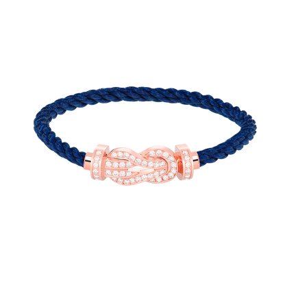 [Plus&Max]CHANCE LARGE 8 FIGURE BUCKLE FULL DIAMOND BRACELET ROSE GOLD