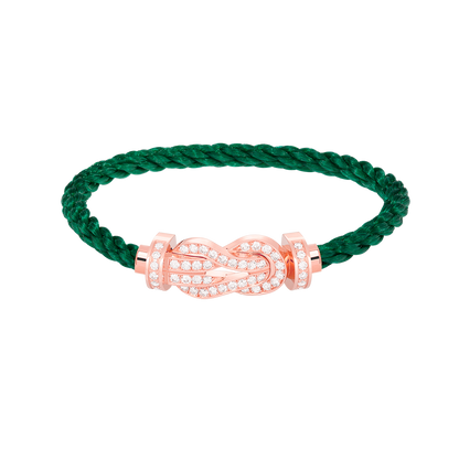 [Plus&Max]CHANCE LARGE 8 FIGURE BUCKLE FULL DIAMOND BRACELET ROSE GOLD