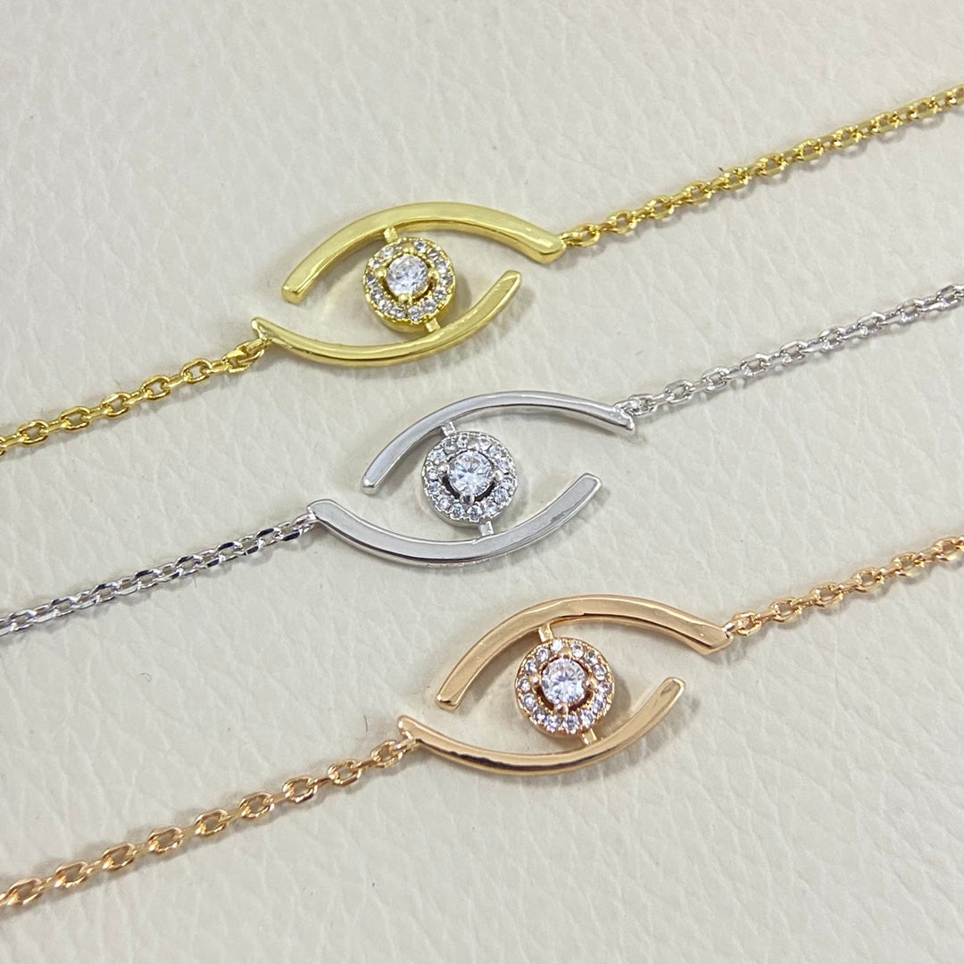 [Plus&Max]Lucky Eye Pave-Set Diamond Bracelet