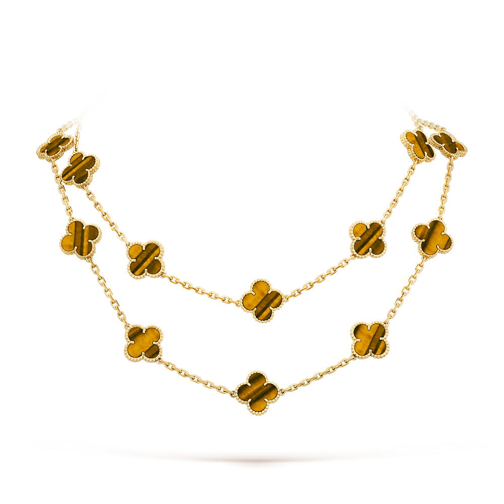 [Plus&Max]CLOVER 20 MOTIFS TIGER EYE ROSE GOLD