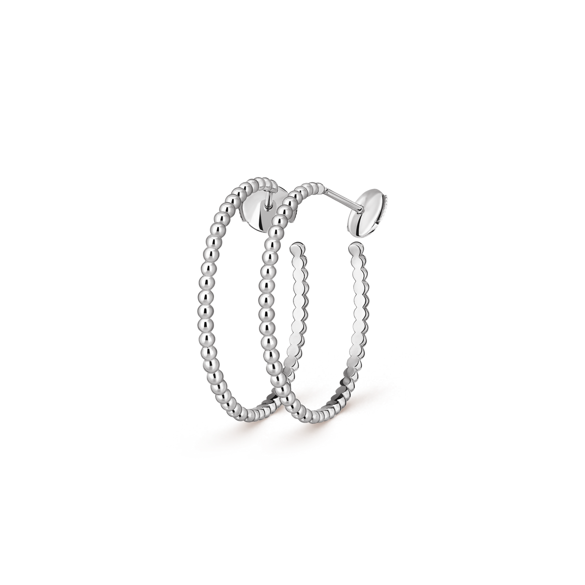 [Plus&Max] SMOOTH BEAD STUD EARRINGS