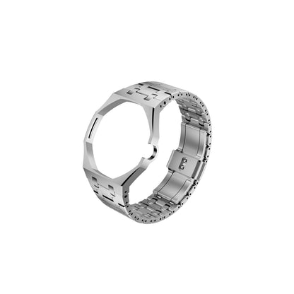 [Plus&Max]OAK POP EXCLUSIVE SILVER STEEL STRAP