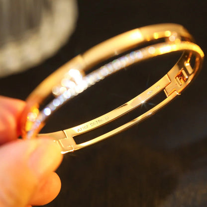 [Plus&Max]Move Romane Diamond Bangle Bracelet
