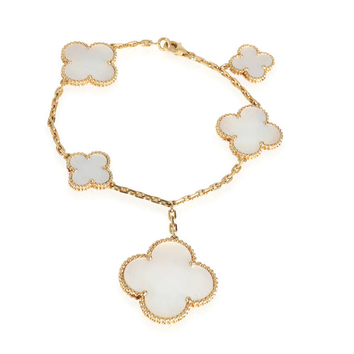 [Plus&Max]MAGIC CLOVER MOP GOLD BRACELET 5 MOTIFS