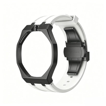 [Plus&Max]OAK POP BLACK STEEL CASE & SILICONE STRAP