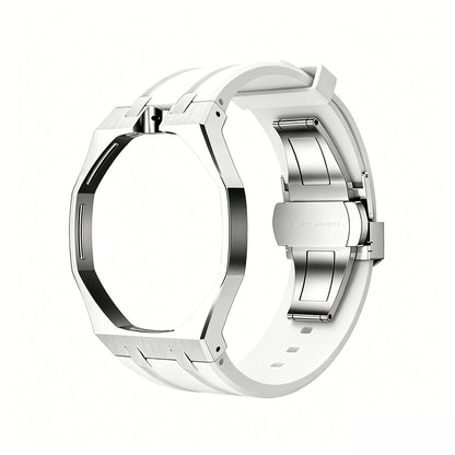 [Plus&Max]OAK POP WHITE STEEL SILICONE STRAP