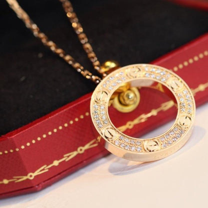 [Plus&Max]LOVE NECKLACE ADJUSTABLE ROSE GOLD