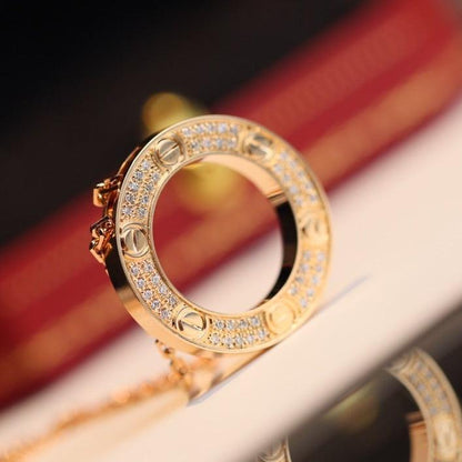 [Plus&Max]LOVE NECKLACE ADJUSTABLE ROSE GOLD