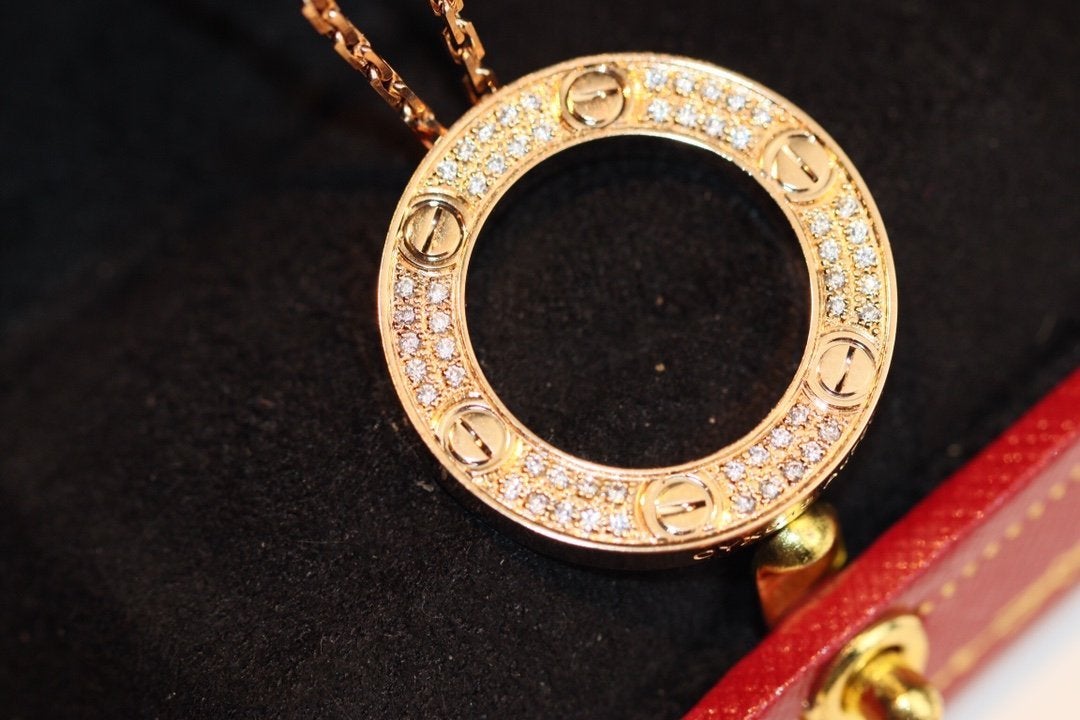 [Plus&Max]LOVE NECKLACE ADJUSTABLE ROSE GOLD