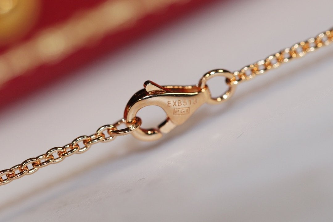 [Plus&Max]LOVE NECKLACE PINK GOLD AND SILVER