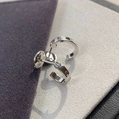 [Plus&Max]LOVE EARRINGS 2.65MM SILVER