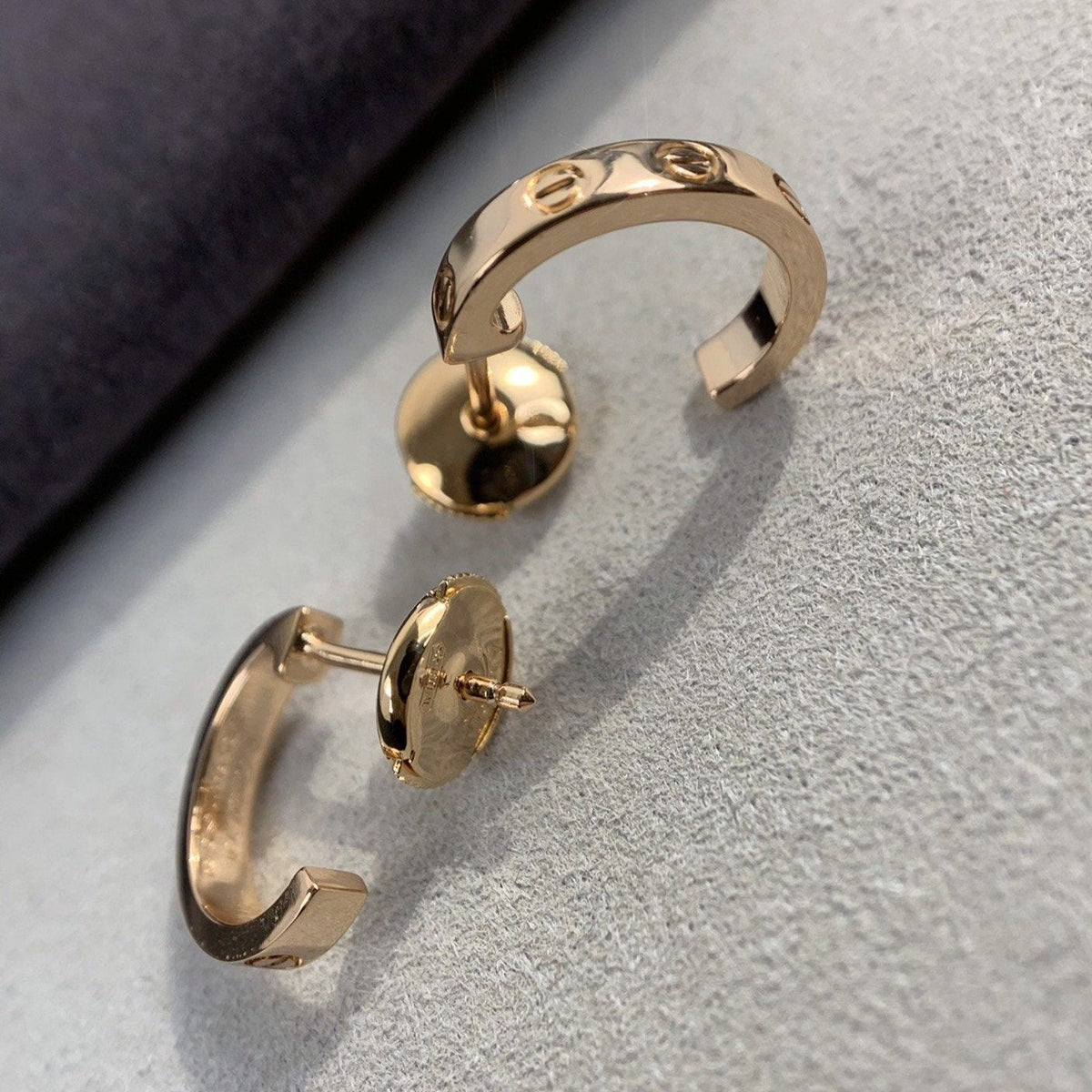 [Plus&Max]LOVE EARRINGS 2.65MM PINK GOLD