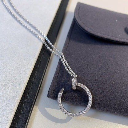 [Plus&Max]JUSTE NECKLACE SILVER DIAMONDS