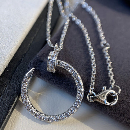 [Plus&Max]JUSTE NECKLACE SILVER DIAMONDS