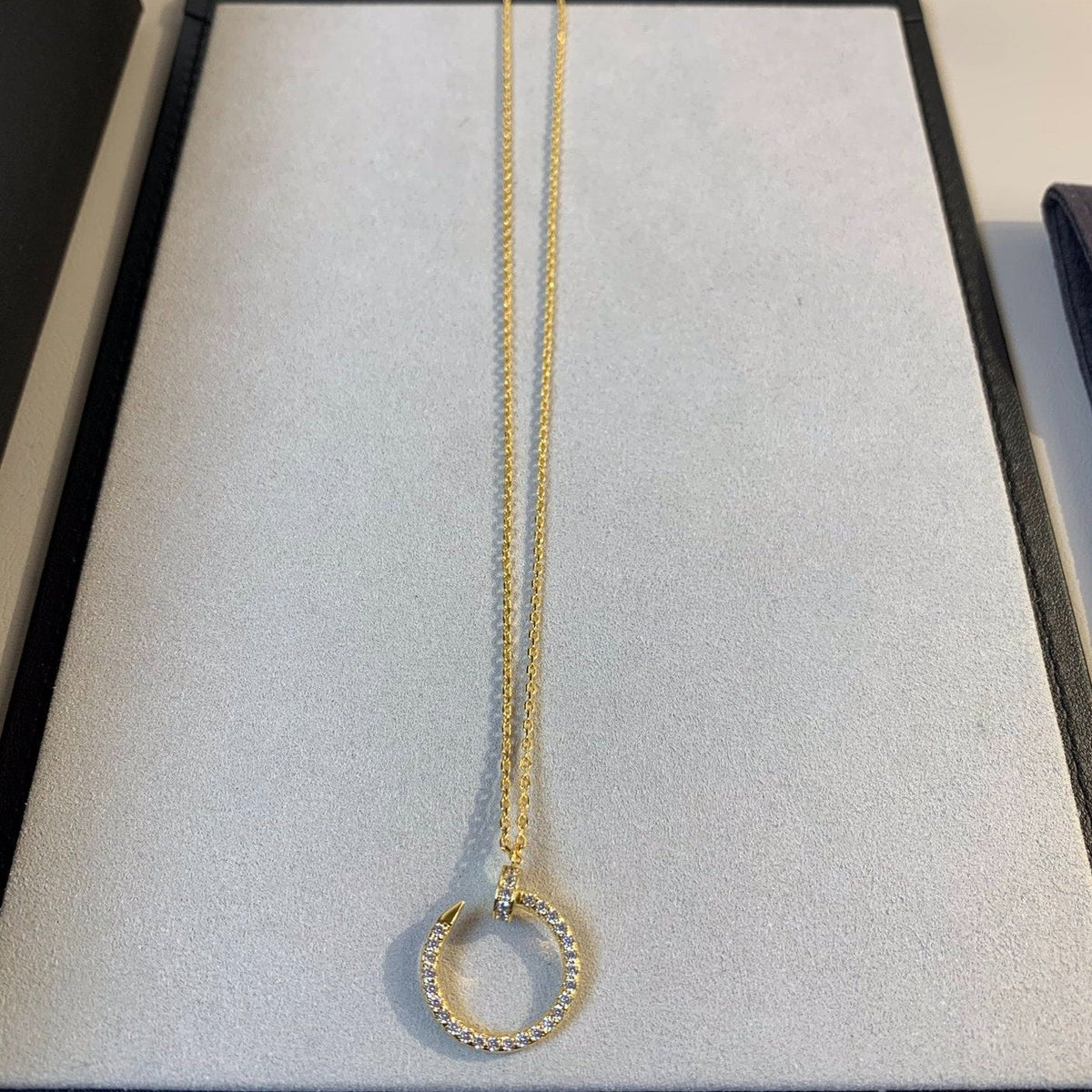 [Plus&Max]JUSTE NECKLACE GOLD DIAMONDS