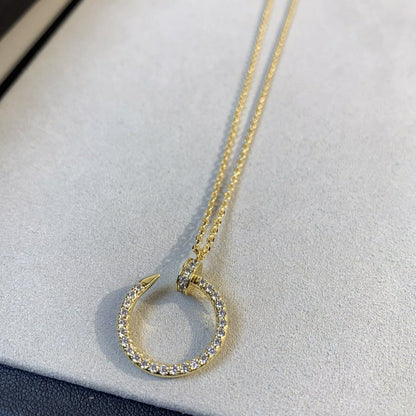 [Plus&Max]JUSTE NECKLACE GOLD DIAMONDS