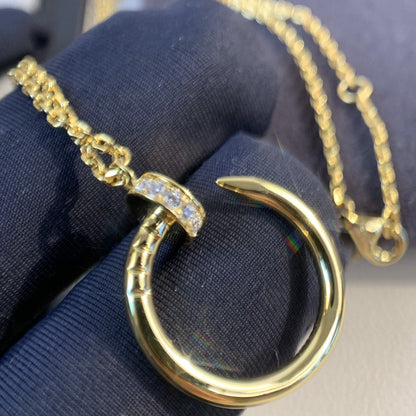 [Plus&Max]JUSTE NECKLACE GOLD DIAMONDS