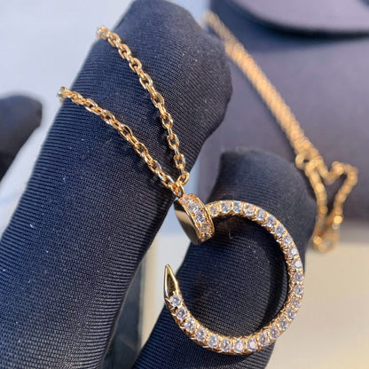 [Plus&Max]JUSTE NECKLACE PINK GOLD DIAMONDS