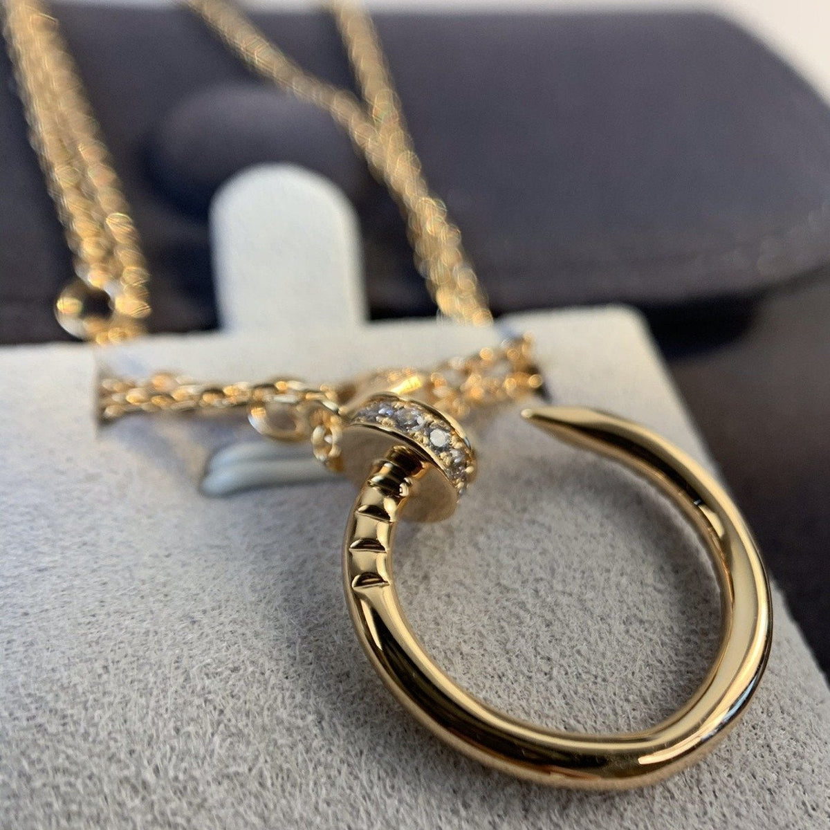 [Plus&Max]JUSTE NECKLACE PINK GOLD DIAMONDS