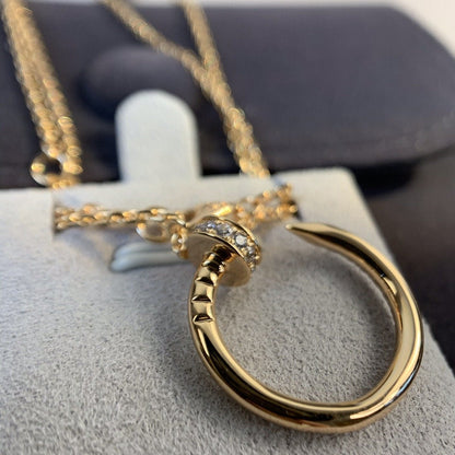 [Plus&Max]JUSTE NECKLACE PINK GOLD DIAMONDS