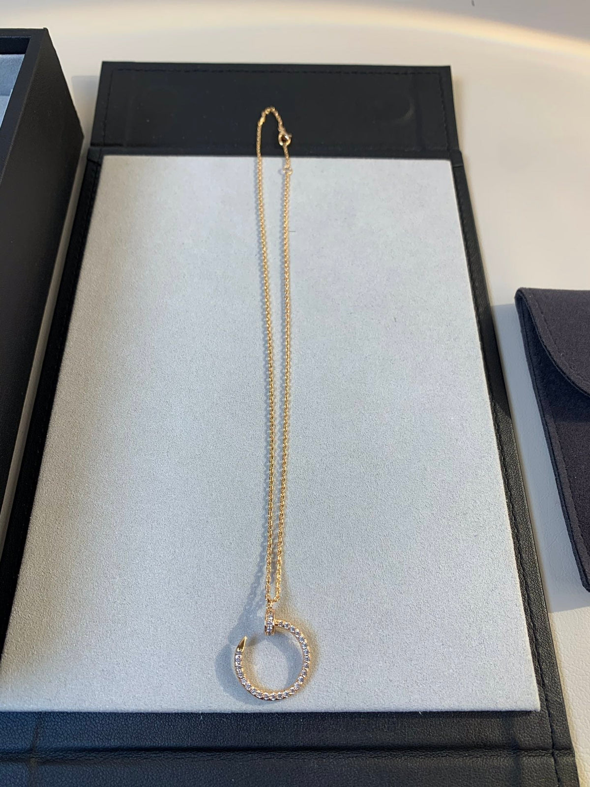 [Plus&Max]JUSTE NECKLACE PINK GOLD DIAMONDS