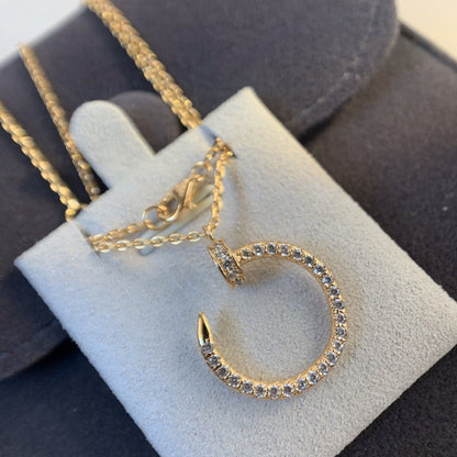 [Plus&Max]JUSTE NECKLACE PINK GOLD DIAMONDS