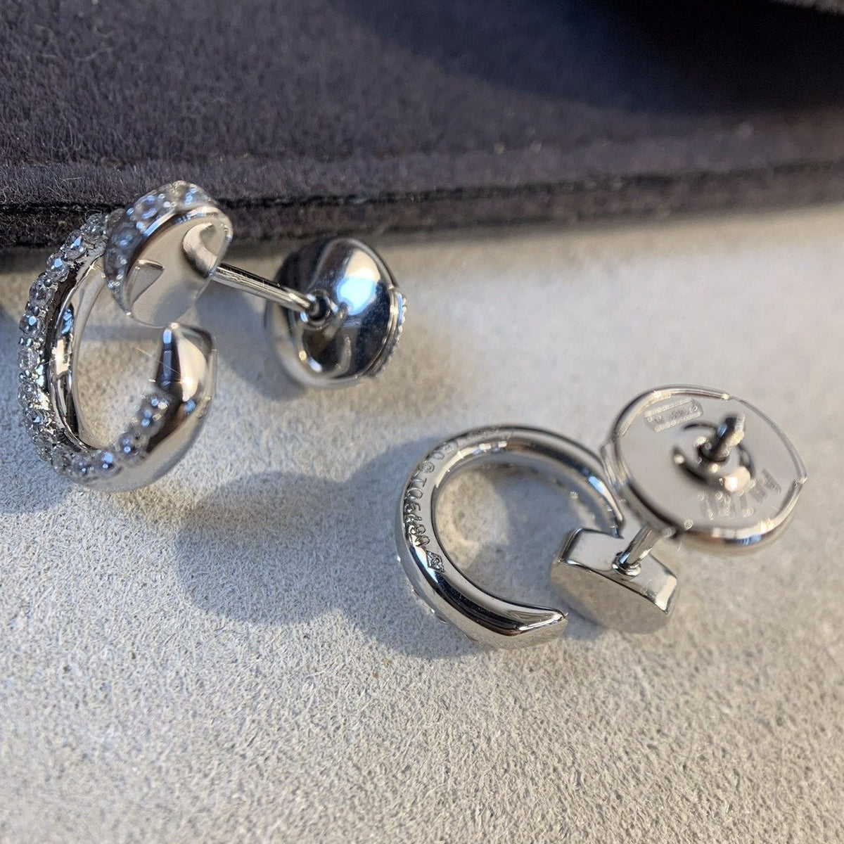 [Plus&Max]JUSTE EARRINGS SILVER DIAMONDS